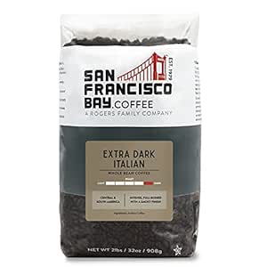 SF Bay Coffee Extra Dark Italian Blend Whole Bean 2LB (32 Ounce) Dark Roast
