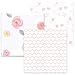 Amazing Baby Cotton Muslin Swaddle Blankets, Watercolor Roses, Pink, Pack of 3