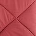 Amazon Basics Twin/Twin XL Reversible Comforter Lightweight Microfiber All Season Blanket, Burgundy/Grey