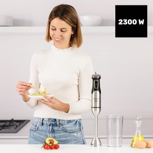 Liquidificador Elétrico Profissional 2300W com Velocidómetro Lâminas em Aço Inoxidável à prova de salpicos Liquidificador Alimentar Liquidificador Ergonómico Máquina de lavar loiça Sem BPA HB2300X