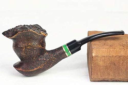 SUNLIFE Tobacco Pipe, Large Long Handle Handmade Heather Root Natural Tobacco Smoking Pipe With 9mm Filter, Each Style Is Only One, The Best Choice For Gift Collection
