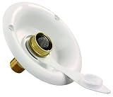 JR Products 321-B-26-A Polar White City Water Dish with 1/2" MPT