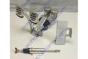 LATEST RAGE Pedal Assembly With Throttle Pedal Round Reservoirs 3/4 Brake 5/8 Clutch And Slave Dune Bug Buggy Sandrail Atv Baja Bug Trike