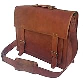Leather briefcase 18 Inch Laptop Messenger Bags for Men and Women Best Office Briefcase Satchel Bag
