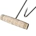 Tinsow 2pcs Stainless Steel T Hooks T-Handle Meat Boning Hook for Kitchen Butcher Shop Restaurant BBQ Tool (Wooden Handle)