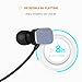 COULAX Bluetooth Headphones V4.1 Wireless Headphones In-Ear Earphones Sweatproof Stereo Earbuds with Mic for Running (8 Hours Play Time, CVC 6.0 Noise Reduction)