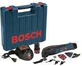 Bosch PS50-2B 12-Volt Max Lithium-Ion Multi-X Oscillating Tool Carpenter Kit with 2 Batteries, Charger and Case