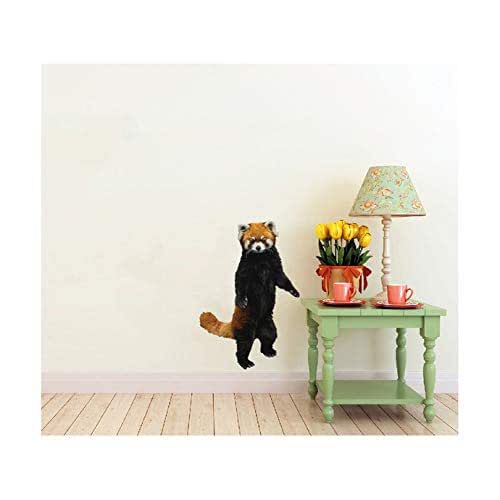 Red Panda Wall Decal Design 118" wide x 27" tall Handmade