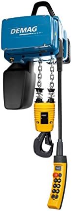 Demag DC Pro Electric Chain Hoist, 1100 lbs Capacity, 16ft Lift, 230V 3-Phase, Part No 93044246