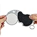 YOCTOSUN Illuminated 4X Folding Portable Magnifier with 20X Loupe, 60mm Diameter Flip Open Lens - Best LED Lighted Pocket Magnifying Glass for Reading, Inspection, Crafts, Low Vision,Hobby & Crafts