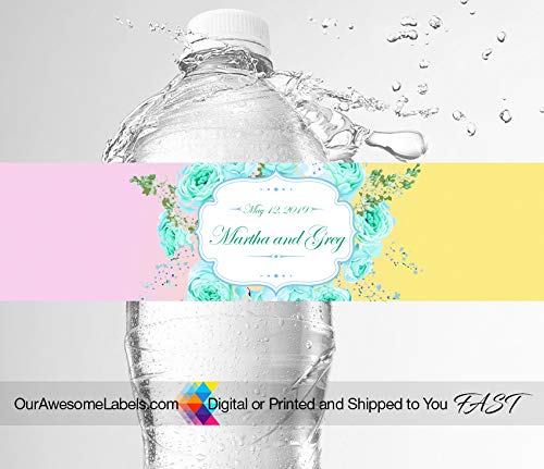 Customer Favorite 100 LABELS PER ORDER Custom Wedding Water ...