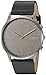 Skagen Connected Men's Jorn Stainless Steel and Leather Hybrid Smartwatch, Color: Grey, Black (Model: SKT1203)