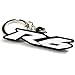 Yamaha YZF R6 YZF-R6 YZFR6 Key Chain Fob Ring logo emblem White