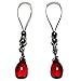 Multi Body Clip Stainless Sexy Czech Glass Drops Red