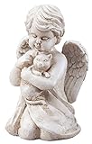 Angel with Cat Memorial Statue