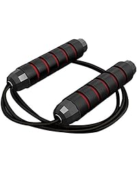 Teeggi - Cuerda de saltar sin enredos con rodamientos de bolas de velocidad rápida y mango de espuma de memoria de 6.0 in para entrenamiento aeróbico, entrenamiento de resistencia y gimnasio de fitness