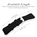 Diruite 22mm Classic Silicone Strap Band for Fossil Gen 5 Carlyle / Julianna / Gen 4 Q Explorist HR Smartwatch Band Strap - Black