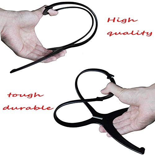 3 Pack Wig Stands for All Wigs,13.8 Inches Portable Durable Wig Holder,FFLIN Travel Wig Stands,Collapsible Wig Dryer(Black)