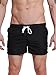 Neleus Men's Dry Fit Athletic Running Beach Shorts,801,Black,USA S+,Asia Tag L