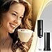 Womice Milk Frother, Double Whisk Head Electric Foam Maker - 304 Stainless Steel - Handheld Battery Operated Whisk Drink Mixer - Perfect For Latte, Coffee, Cappuccino - Includes Stand.