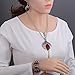 YAZILIND Jewelry Sets Silver Plated Retro Gemstone Claw Flower Pendant Necklace Drop Earrings Bracelet
