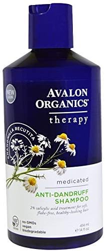 Avalon Active Organics Shampoo - Anti Dandruff - 14 Oz, 138.01 ml (Pack of 3)