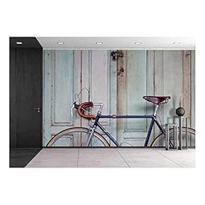 Vintage Bicycle - Removable Wall Mural | Self-Adhesive Large Wallpaper - 66x96 inches
