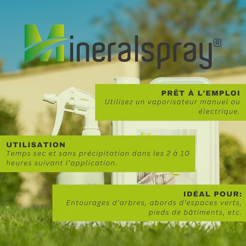 Qualis Technologie Mineralspray Gravel Glue to Maintain and Stabilise Pebbles and Aggregates 5 Litres (8 to 15 m²)