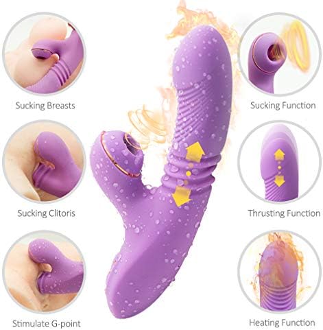 Multi Speed Clitorial Sucking Toy for Women Tshirt Sexy Dresses six Games for Couples Multi Sucking Moeds Tongue Vibrate Toy Oral Tongue Simulator, Heating Waterproof 7 Frequency Thrusting Wand Tshirt
