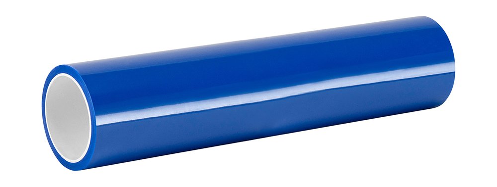 TapeCase 10-10-8902 Blue Polyester/Silicone Adhesive Tape Converted from 3M 8902, 400 degrees F, 10" Length, 10" Width