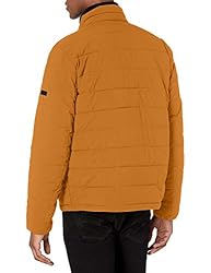 DKNY men's Jon Quilted Stand Collar Puffer Jacket