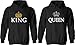 Couple Hoodies - King & Queen Matching His and Her Hoodies