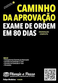 Livro Caminho Da Aprovação Exame De Ordem Oab Em 80 Dias
