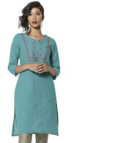 Embroidered Cotton Kurta
