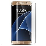 Galaxy S7 Edge Screen Protector, Safodo [Full Coverage] [Anti-Scratch] [Anti-fingerprint] Bubble Free Curved Edge-to-Edge Screen Protector Film [Ultra High Definition Invisible] - HD Clear