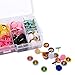 Sunmns 300 Pieces Thumb Tacks Colored Push Pins, Round Head Thumbtack, Steel Points 3/8 Inch, 10 Colors