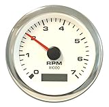 Sierra International 62565P White Premier Pro Electric Tachometer/Hourmeter, 3