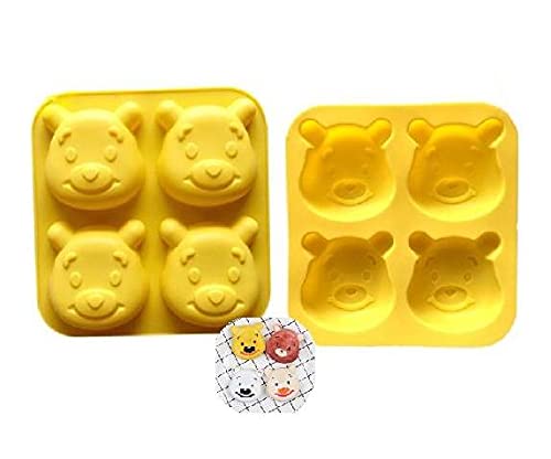 Bear Design Silicone Chocolate Jelly Wax Mould Random Colour