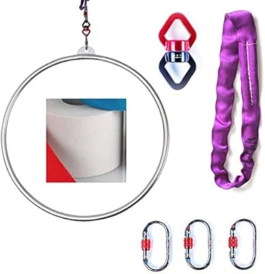 NOLOGO KUQIQI Anillos de Fitness aérea aro Ejercicios de Yoga Aros ...
