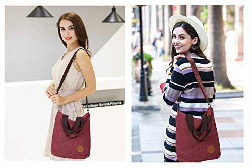 Shoulder Purse for Women,Myhozee Casual Tote Bag Cross-body Handbags for School and Traveling - Thumbnail 7