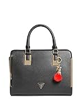 GUESS Factory Women's Angelina Pom Charm Satchel