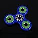 T-Trees Tri Fidget Hand Finger Spinner Spin Widget Focus Toy EDC Pocket Desktoy Triangle Plastic Gift for ADHD Children Adults Relieve Stress Anxiety Boredom Killing Time Cute (Blue+Green)