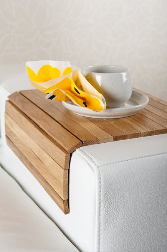 Sofatablett ~ Armlehnen Ablage Tablett Eiche ~ moebelhome Armlehnenschoner NEU