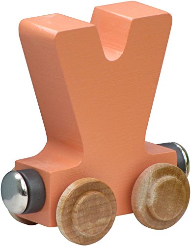 NameTrain Pastel Finish Letter Car V - Made in USA