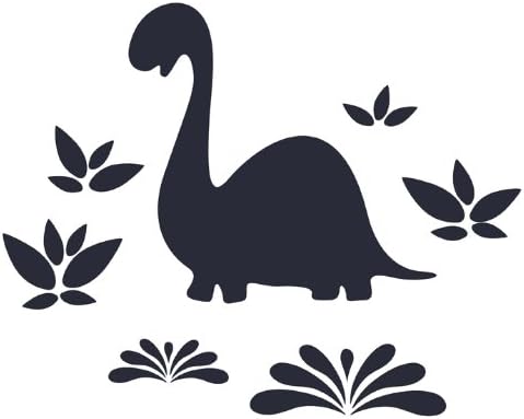 WallCandy Arts Chalkboard Wall Decal, Chalkasaurus, 33-inch x 33.5-inch
