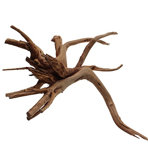 Emours Aquarium Driftwood Tropical Fish Plant Habitat Decor Varies Size, Small & Large,2 pcs