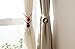 One Pair Curtain Clips Curtain Appliance Buckle Magnetic Curtain Clips, Tiebacks, or holdbacks | Set of 2 (Milk white)