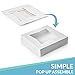 Cake Boxes - Set of 15 Pie Window Boxes 10 Inches by 10 Inches by 2 1/2 Inches White Paperboard Bakery Box by Upper Midland Products