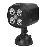 Motion Activated LED Night Light,CrazyFire LED Motion Security Light,Wireless LED Motion Spotlight Indoor Outdoor Flood Lights,Powered By 4pcs D-cell Batteries (43w Led Bulbs,600 Lumens)