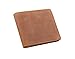 Polare Men's Cowboy Large Natural Cowhide Leather Wallet Brown Color